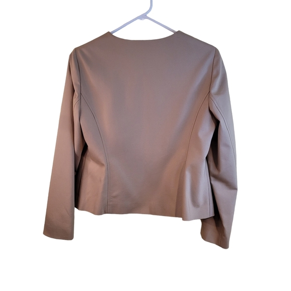 Chico's Tan Jacket with Black Accents - Picture 6 of 7